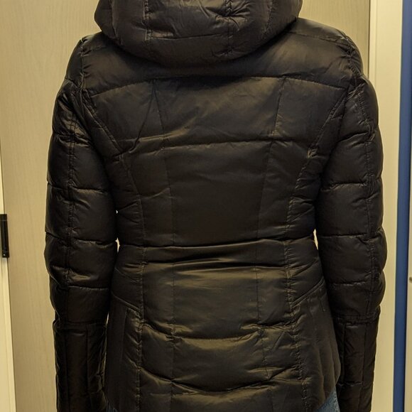 Laundry Brand Black Puffer Coat, Size S, EUC - Picture 5 of 7